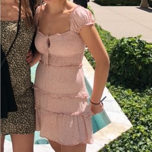 Hello molly pink and white flower dress